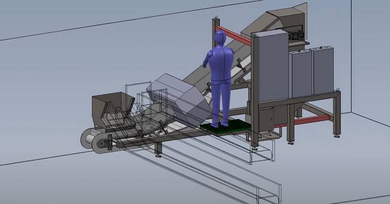 Tapis de chargement pour convoyeur de produit agro-alimentaire